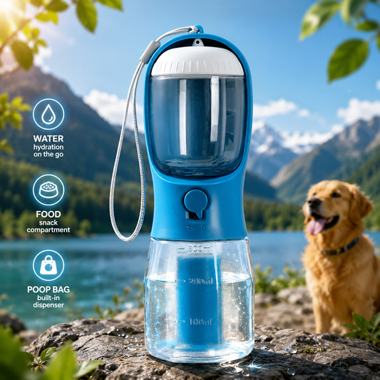 Pawlix™ 3-in-1 Travel Pet Water Bottle