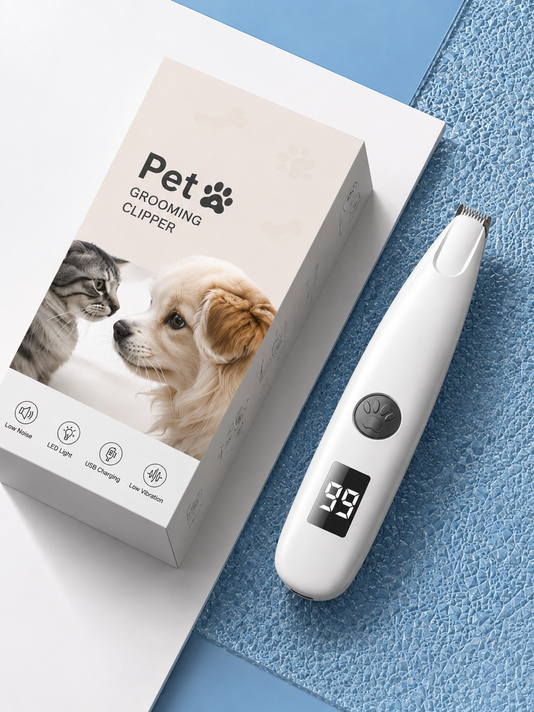 Pawlix PawTrim™ LED Grooming Trimmer